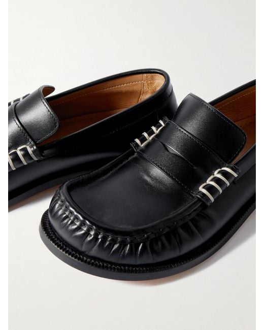 J.W. Anderson Black Leather Loafers