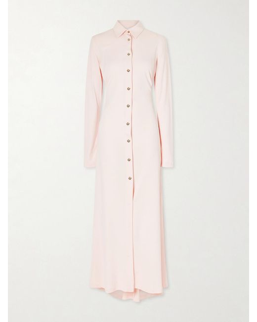 Violante Nessi Pink Deanna Jersey Midi Dress
