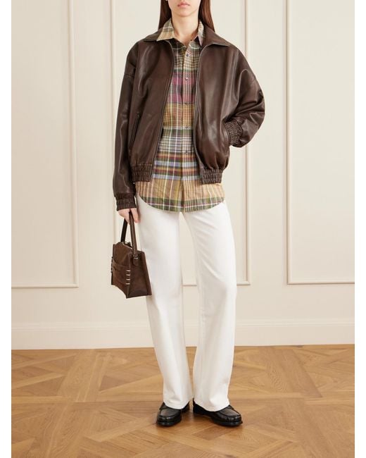 Aimé Leon Dore Gray Checked Cotton Shirt