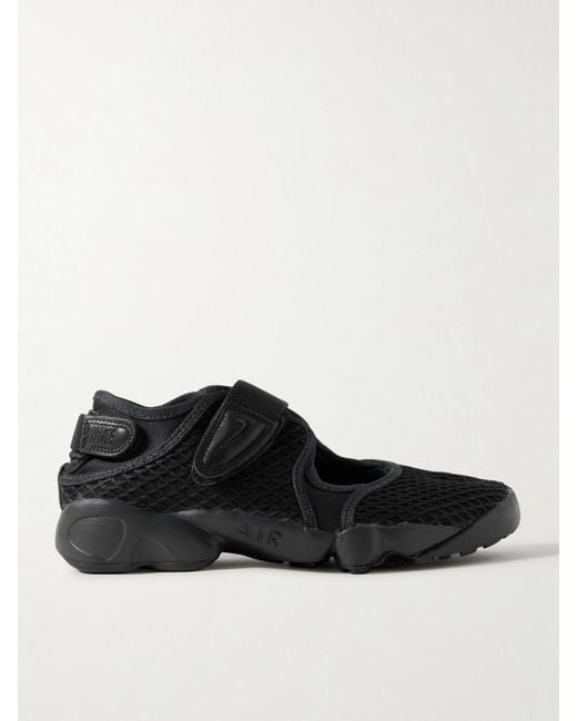 Nike Black Air Rift Sneakers Mit Geteilter Kappe Aus Mesh