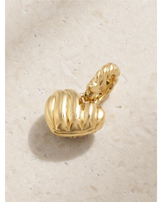 David Yurman Natural Amulets Petite Heart 18-Karat Diamond Pendant