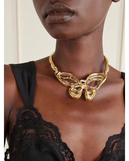 Chloé Natural A La Plage-Tone And Resin Necklace