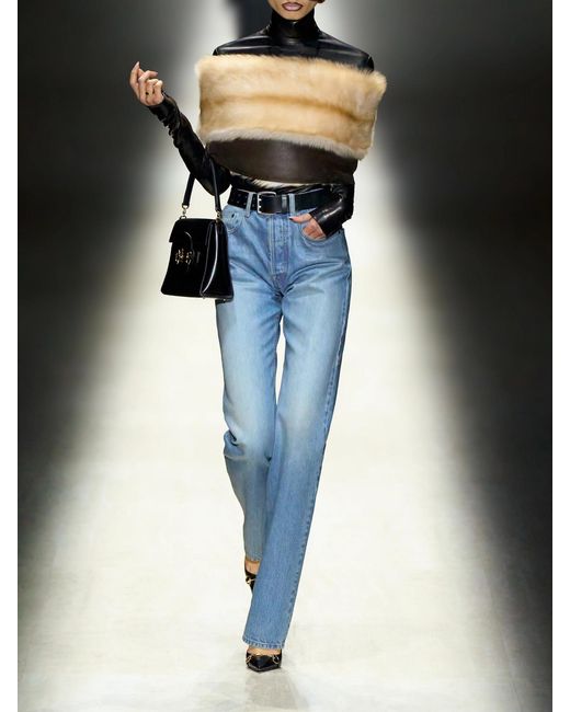 Gucci Black Leather Top