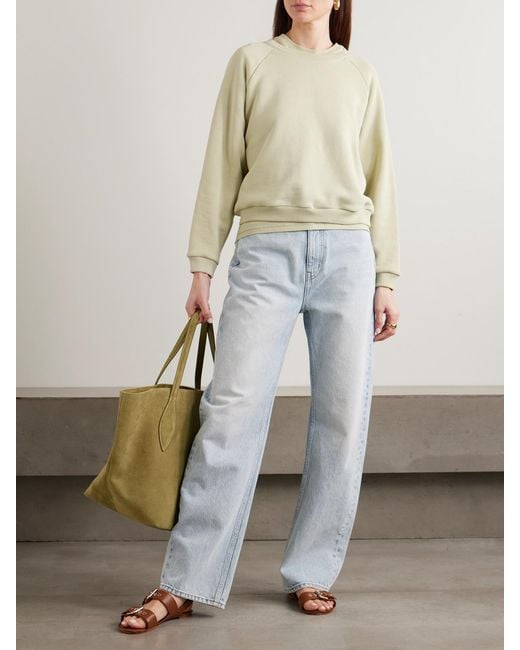 Jamie Haller Blue The Fan Mid-Rise Wide-Leg Jeans