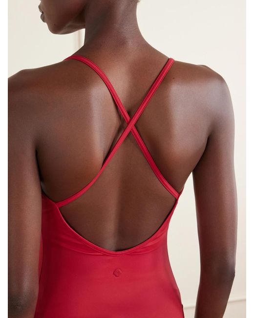 Loulou de Saison Red Itak Stretch One-Piece