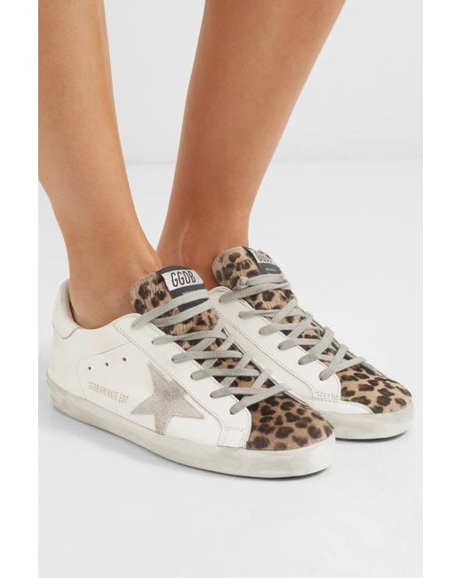 Golden goose deals white leopard