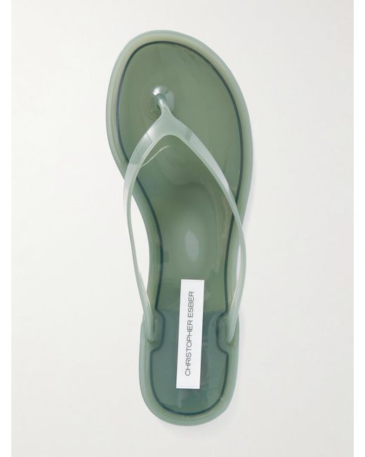 Christopher Esber Green Jo Zehensandalen Aus Pvc