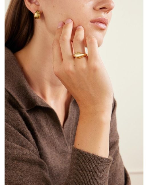 LIE STUDIO Natural The Chloe-Plated Sterling Ring
