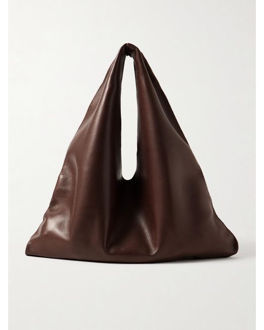 The Row Brown Bindle Kleine Schultertasche Aus Leder