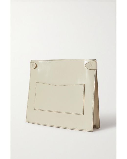 Metier Natural Fernando Jorge Stowaway Embellished Glossed-Leather Shoulder Bag