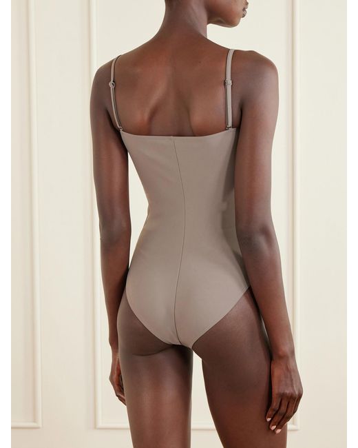 Alaïa White Stretch-Jersey Swimsuit