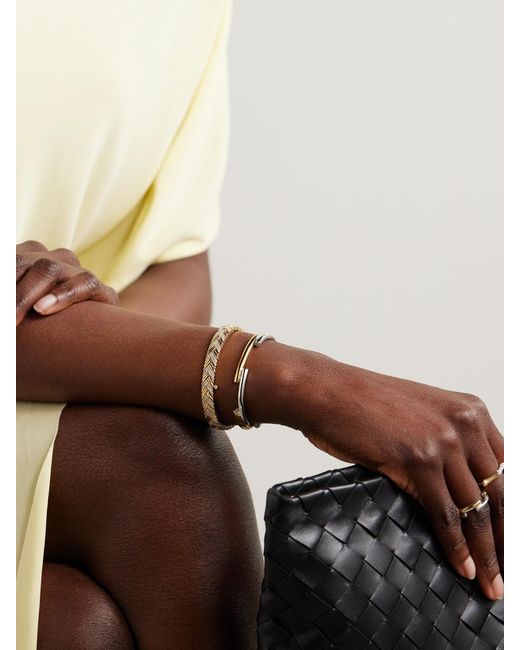Rainbow K Natural Monica 9-Karat And Diamond Bangle