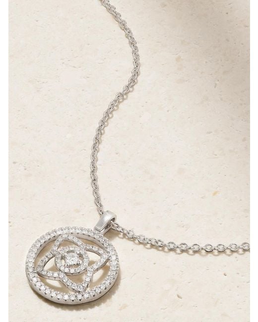 De Beers London Natural Lotus By De Beers 18-Karat Diamond Necklace