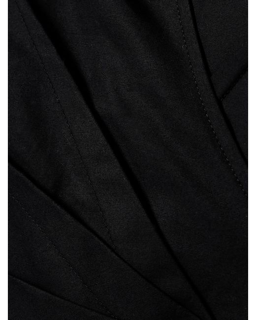 Max Mara Blue Agrume Pleated Cotton-Poplin Midi Wrap Dress