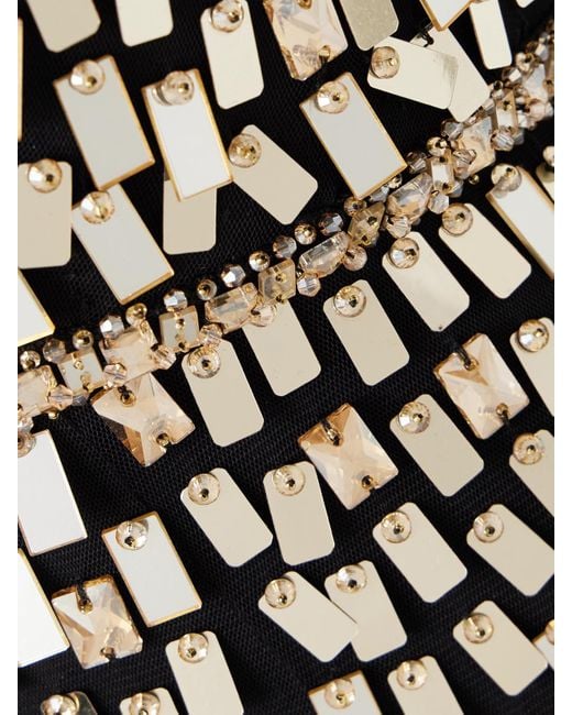 Jenny Packham White Juliette Embellished Mesh Gown