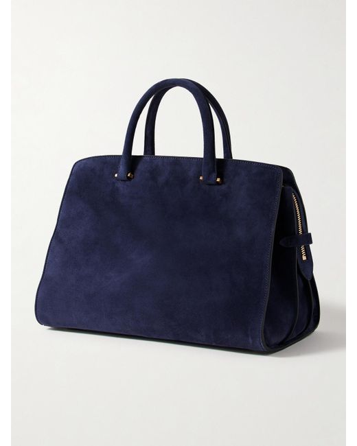 Metier Blue Private Eye Suede Tote