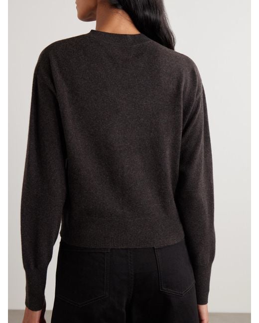 LeKasha Black Menorca Verkürzter Pullover Aus Biokaschmir