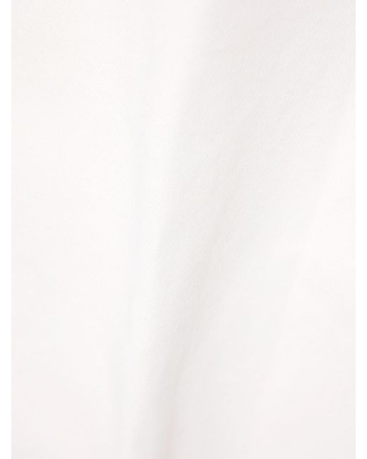 Loewe White Asymmetric Denim Midi Skirt
