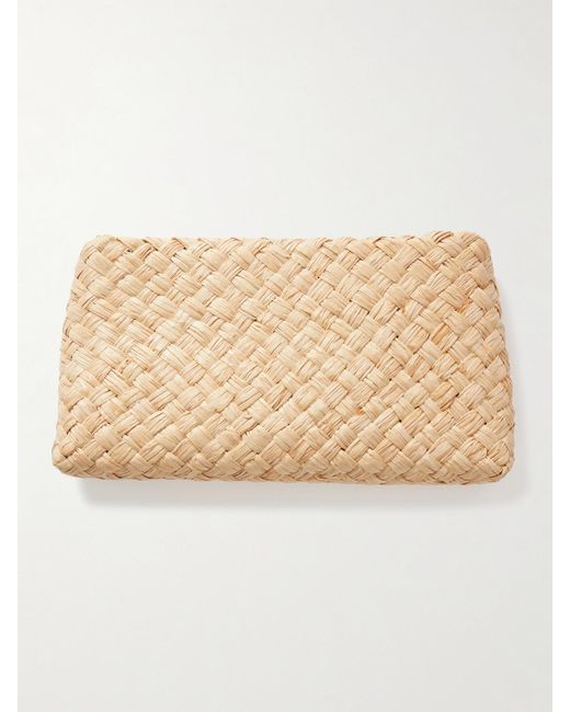 Loeffler Randall Natural Aviva Raffia Clutch