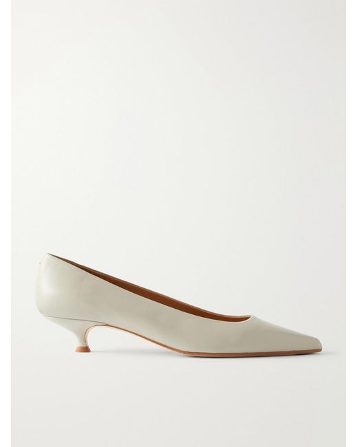 Aeyde Natural Cari 35 Leather Pumps