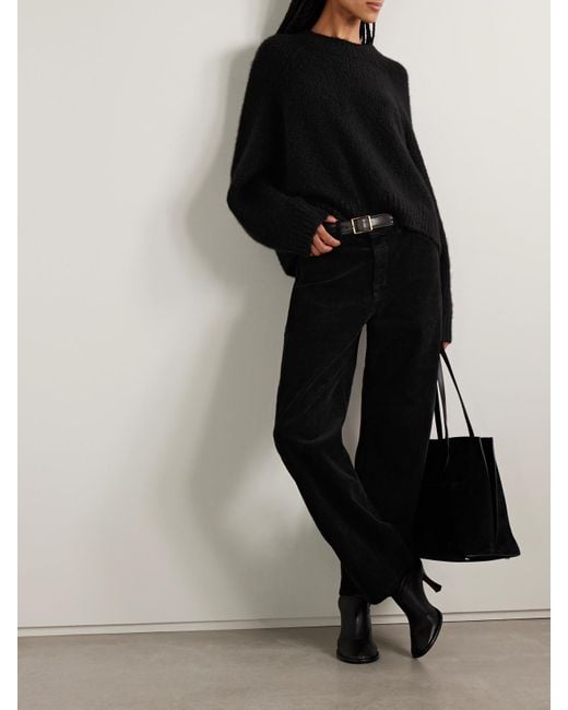 Nili Lotan Black Tomaso Cashmere And Silk-Blend Sweater