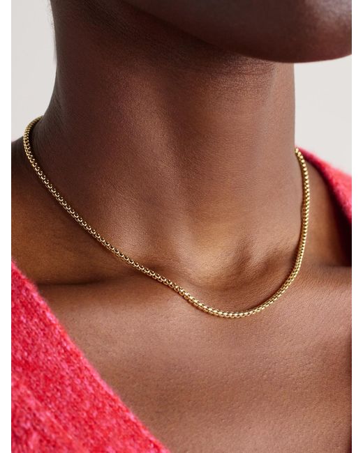 David Yurman Natural Box Chain 18-Karat Necklace