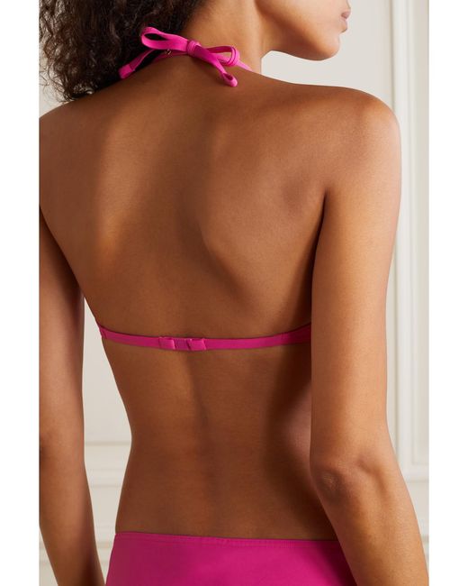 Eres Pink Utopie Triangle Bikini Top