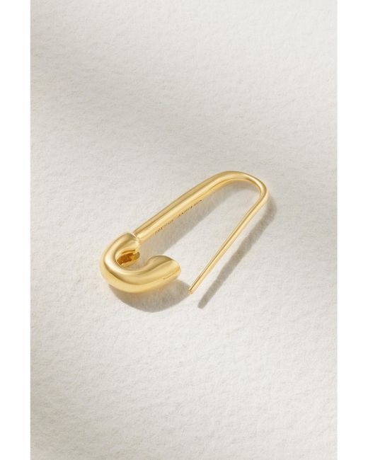 Anita Ko Metallic Safety Pin 18-Karat Single Earring