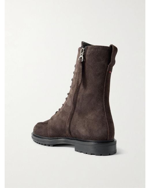 Aeyde Black Tate Suede Ankle Boots