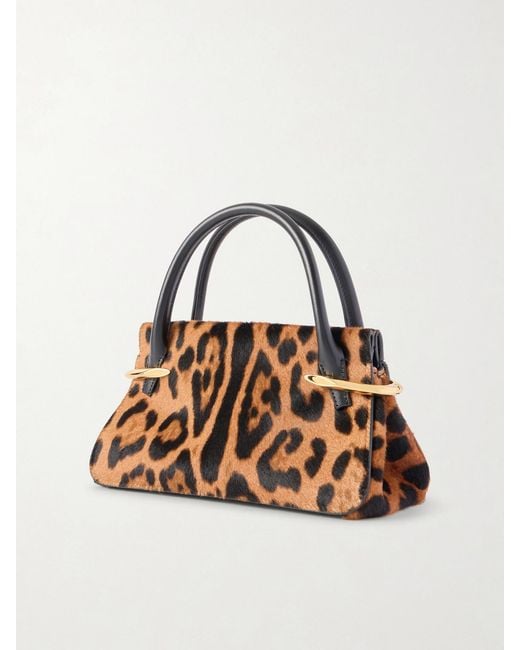Givenchy Multicolor Pinch Mini Embellished Leopard-Print Calf-Hair Shoulder Bag