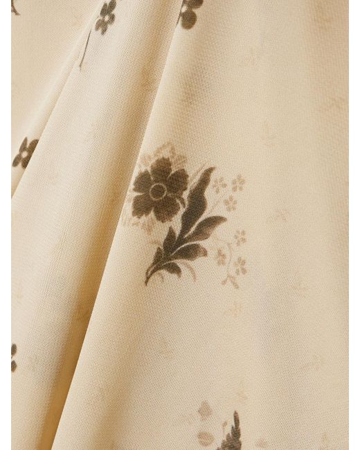 Totême Natural Floral-Print Jersey Maxi Wrap Skirt