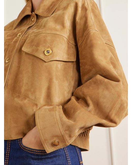 Versace Natural Suede Blouson Jacket