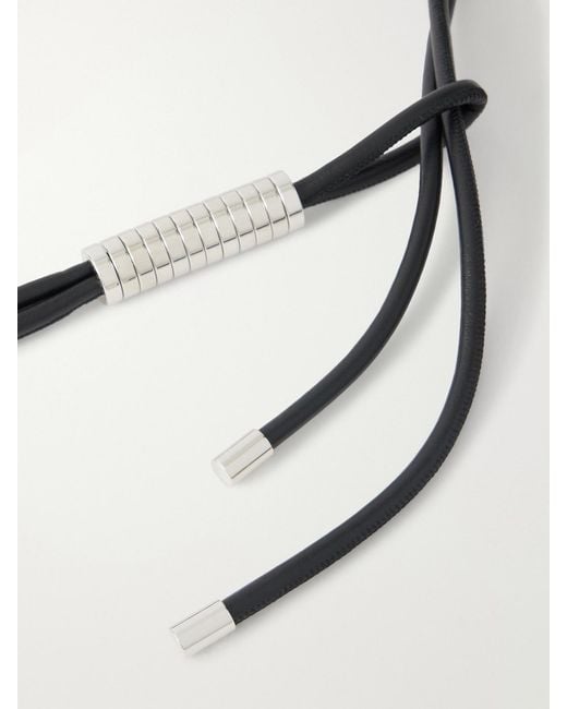 Kallmeyer White Lowell Embellished Leather Belt