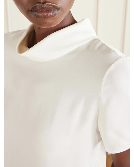 Valentino Garavani White Silk-Georgette Blouse