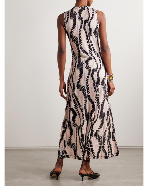 Ulla Johnson White Orla Printed Lyocell-Jersey Midi Dress