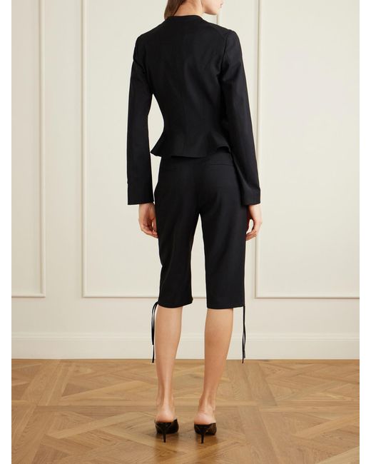 Colleen Allen Blue Grain De Poudre Jacket