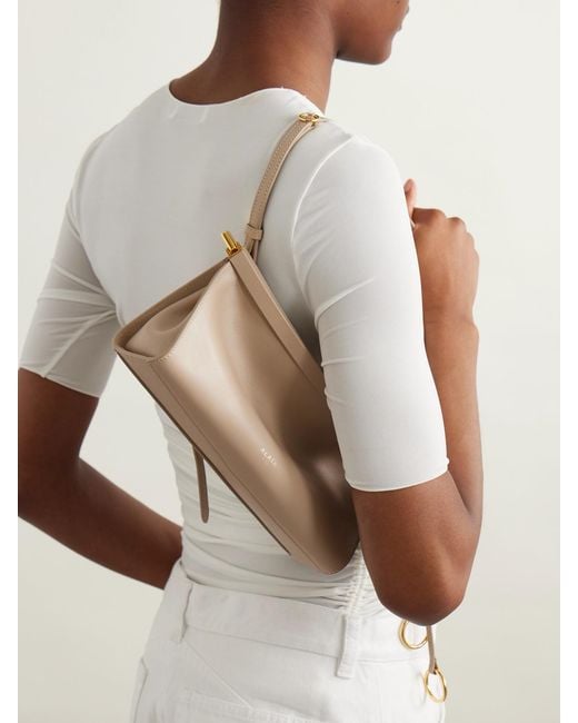Alaïa Natural Le Click E/W Small Leather Shoulder Bag