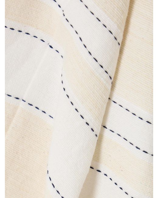 Lemlem Natural Terara Jacke Aus Einer Baumwollmischung Mit Streifen