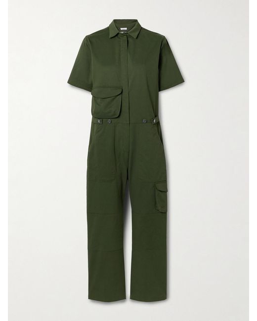 Rivet Utility Green Jetsetter Twill Jumpsuit