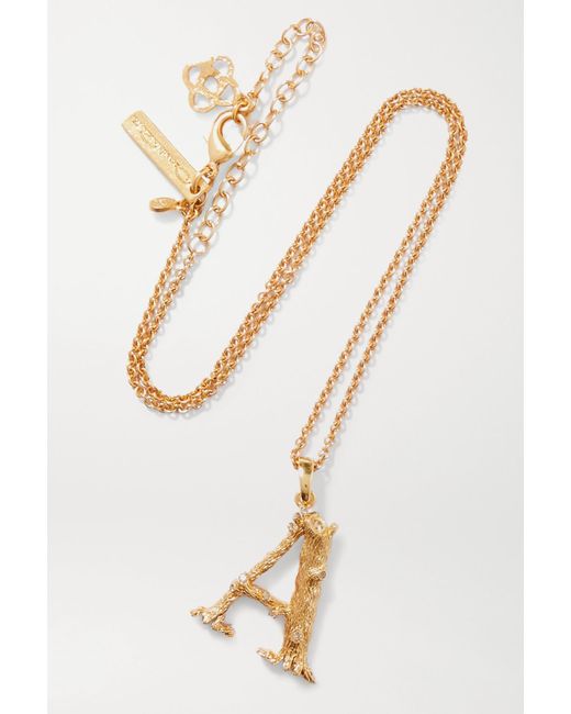 Oscar de la Renta Letter Gold-plated 