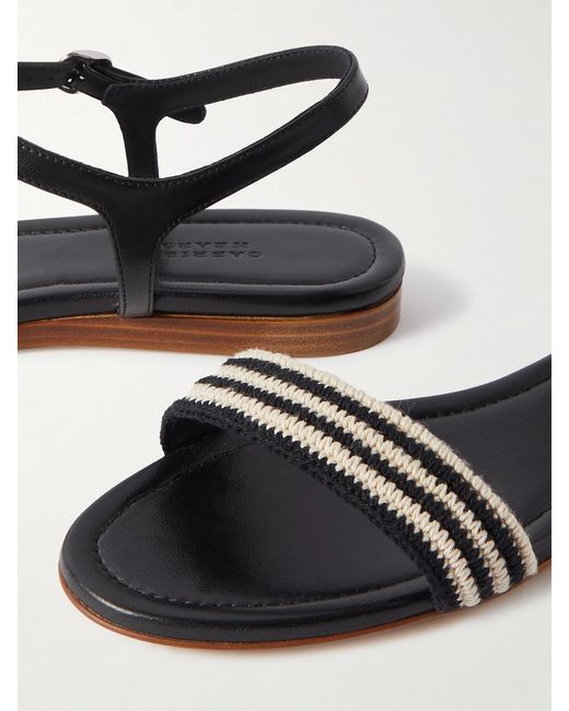 Gabriela Hearst Natural Alexi Crocheted And Leather Sandals