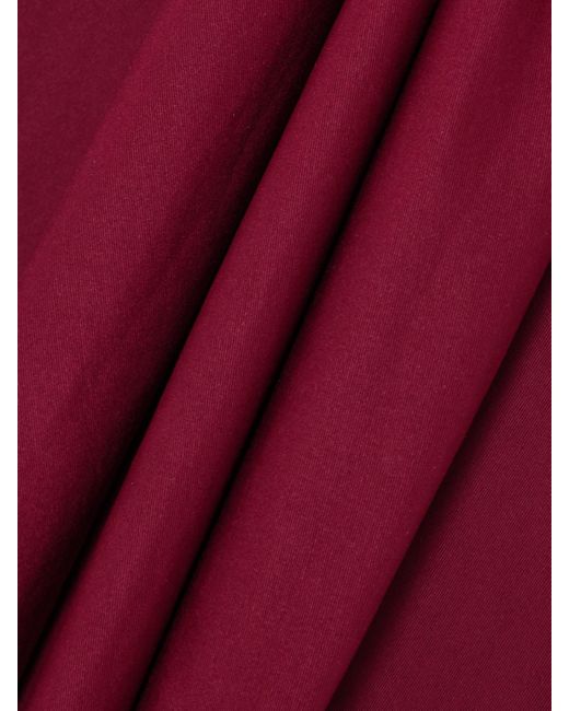 Maygel Coronel Red Vionnet Asymmetrischer Body Aus Stretch-Jersey Mit Raffungen