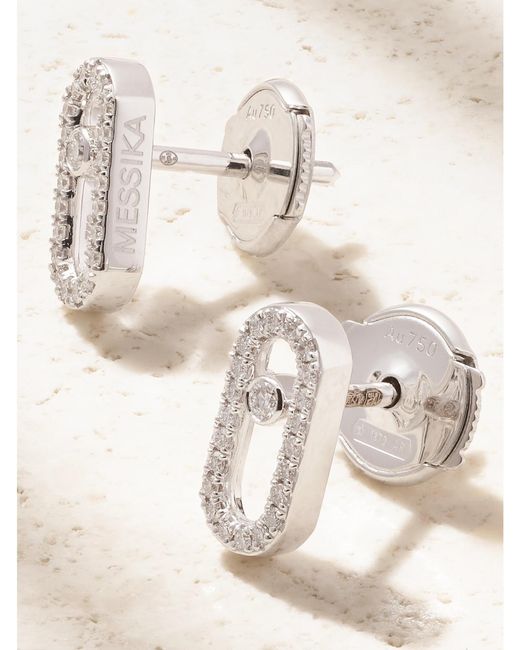 Messika Natural Move Uno 18-Karat Diamond Earrings