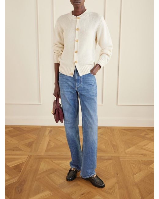 Bottega Veneta Natural Cashmere Cardigan