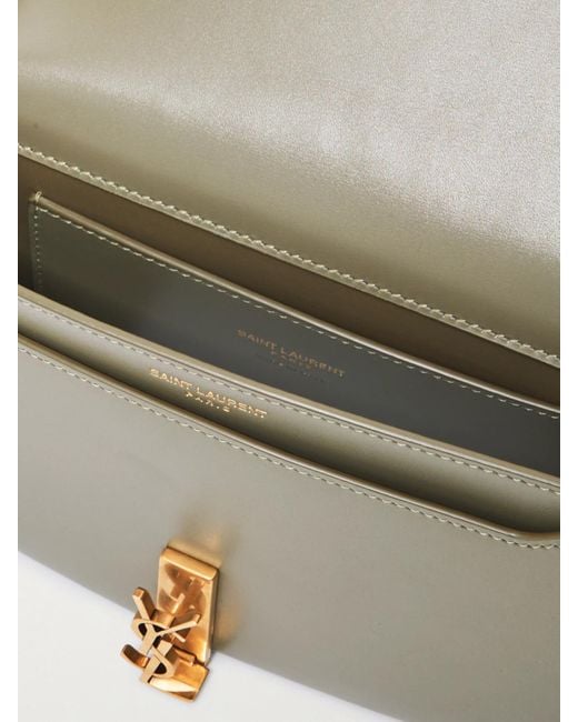 Saint Laurent White Voltaire Mini Schultertasche Aus Leder