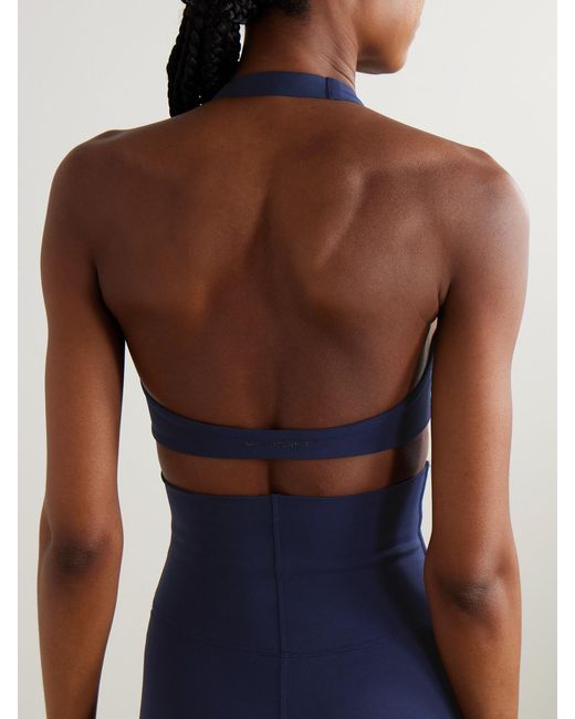 nike halter neck sports bra