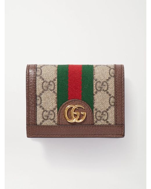 Gucci Brown Mini Wallet Gg Accessories