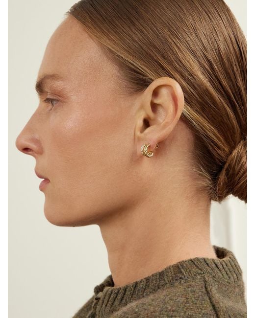 David Yurman Natural Dy Mercer 18-Karat Diamond Hoop Earrings