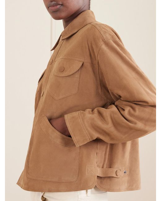FRAME Natural Utility Suede Jacket
