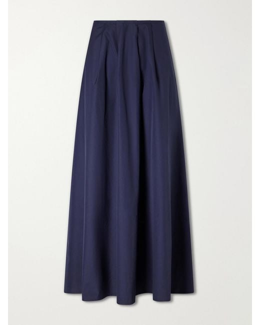 Citizens of Humanity Blue Emi Cotton-Poplin Midi Skirt